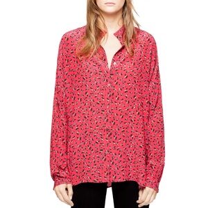 Zadig & Voltaire Tamis Liberty Floral-Print Button-Down Shirt Size M